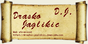 Draško Jaglikić vizit kartica